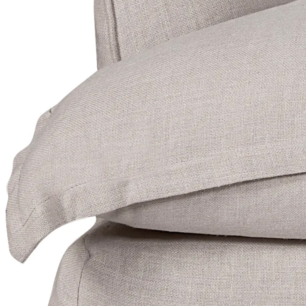 Hayman 3 Seater Slip Cover Sofa - Natural Linen