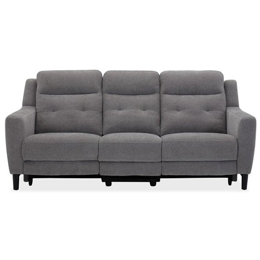 Hollydeen Fabric 3 Seater Electric Recliner Sofa - Grey