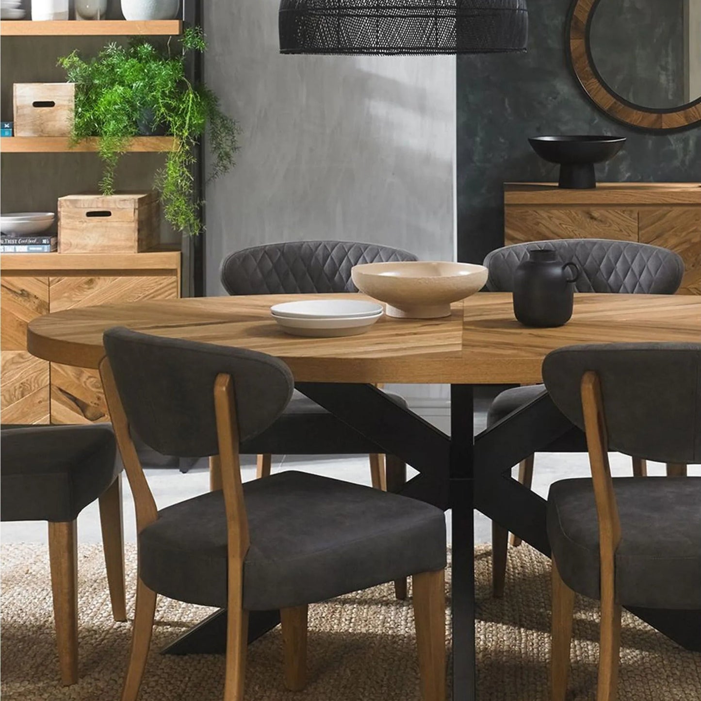 Tammi 6 Seater Dining Table - European Knotty Oak