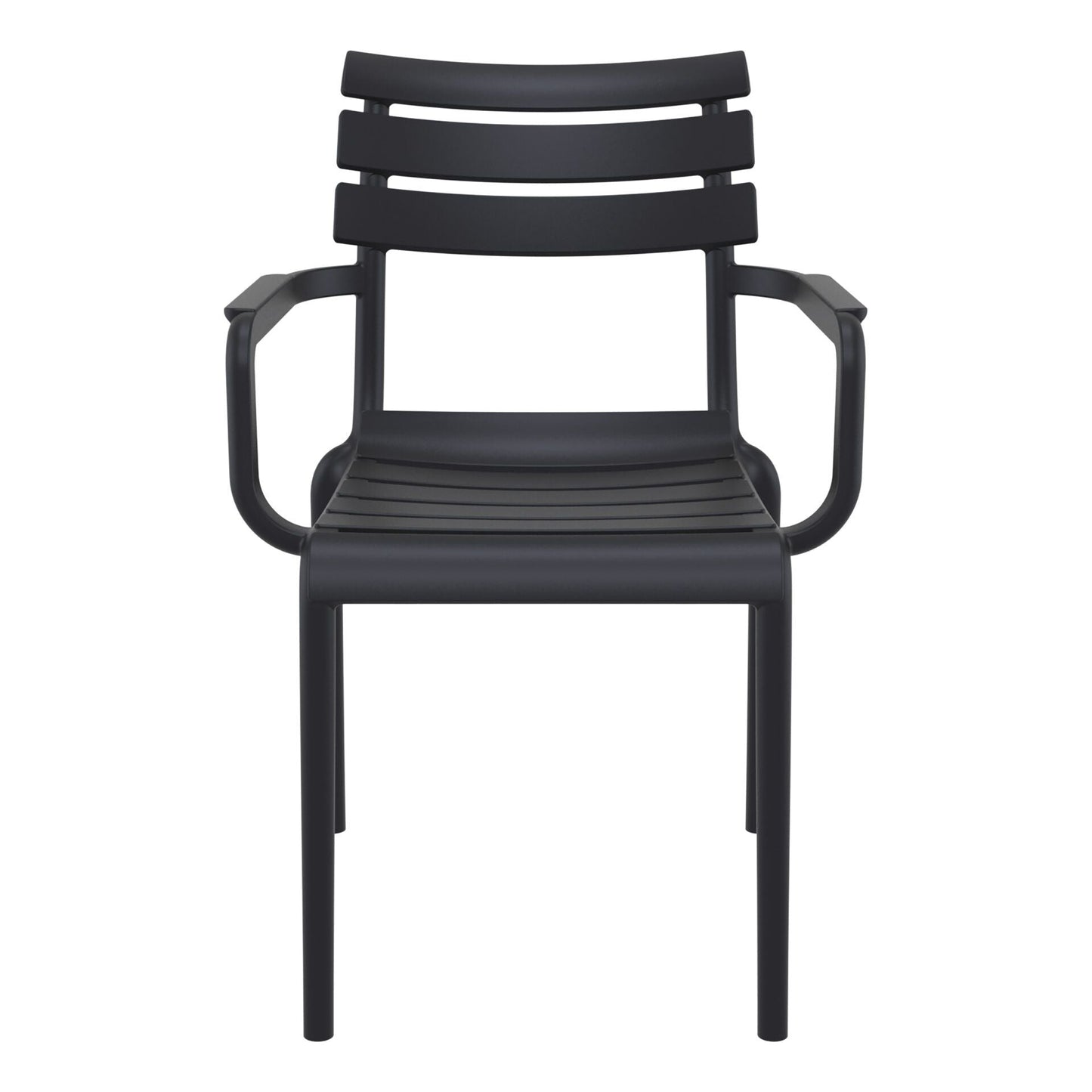 Set of 2 - Keller Indoor / Outdoor Dining Armchair - Black