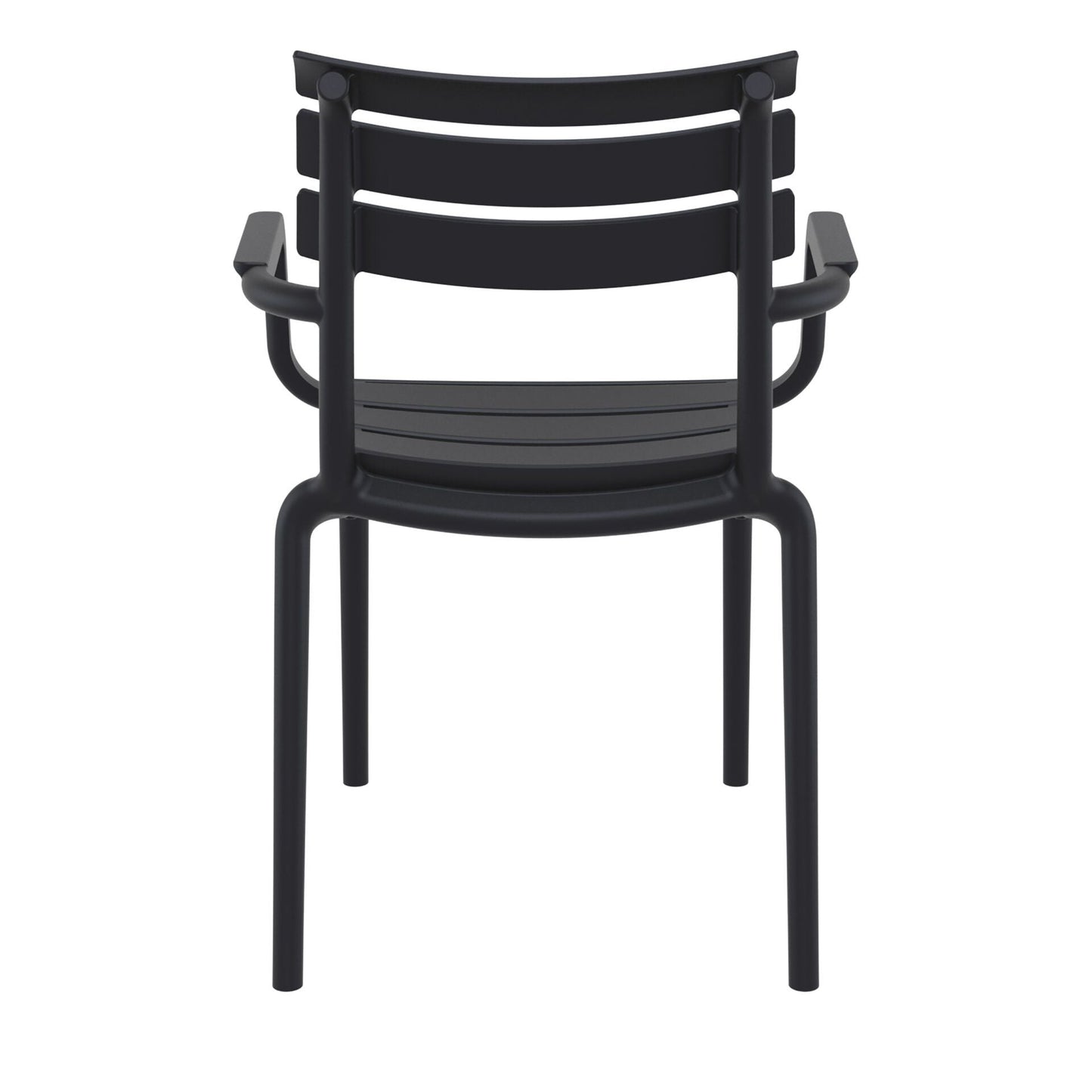Set of 2 - Keller Indoor / Outdoor Dining Armchair - Black