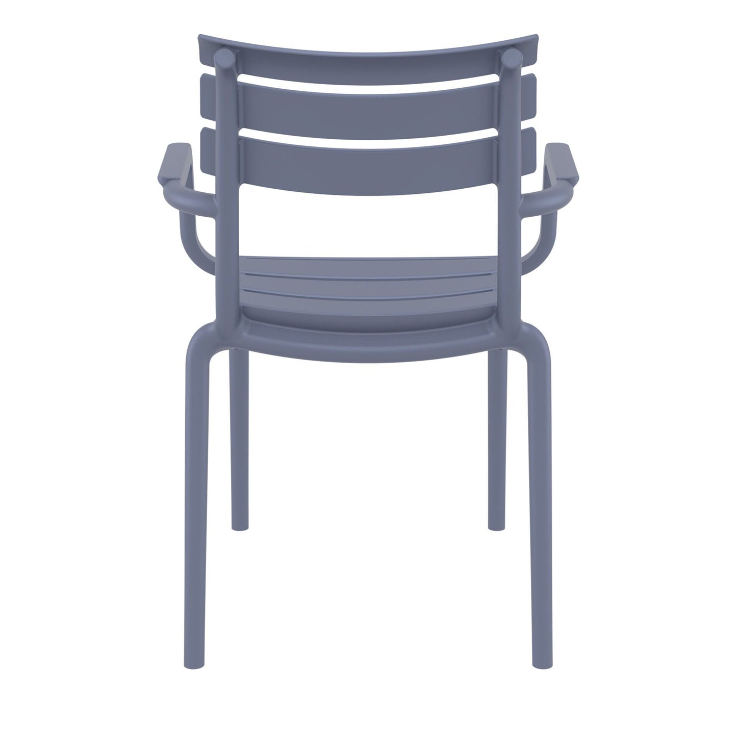 Set of 2 - Keller Indoor / Outdoor Dining Armchair - Grey