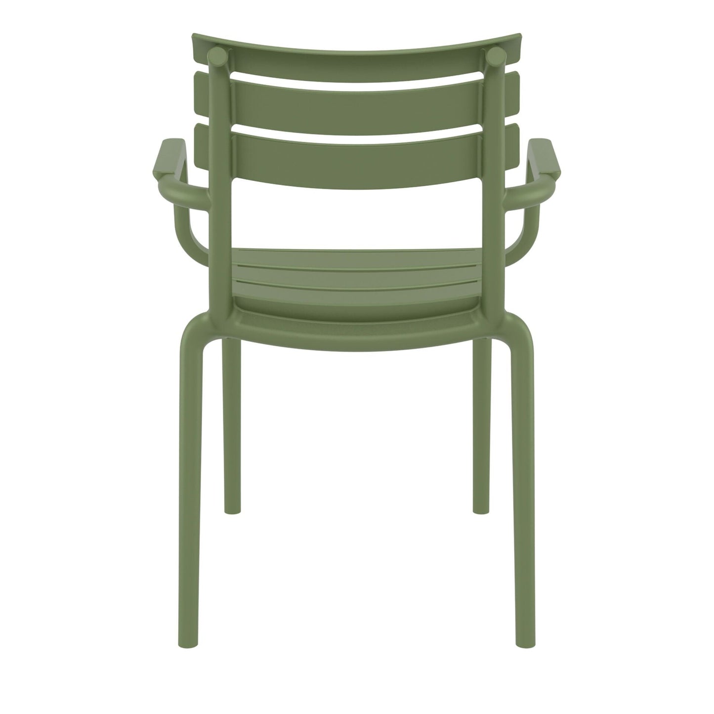 Set of 2 - Keller Indoor / Outdoor Dining Armchair - Olive Green
