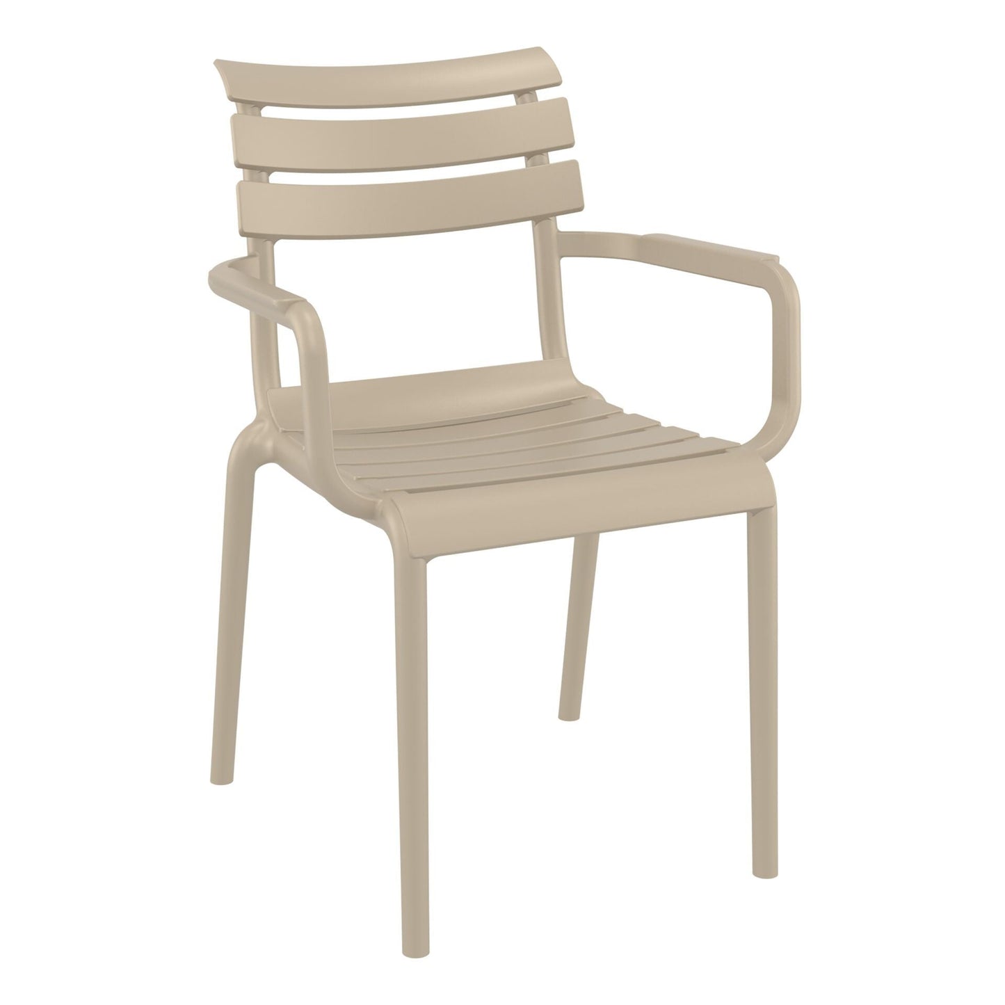 Set of 2 - Keller Indoor / Outdoor Dining Armchair - Taupe