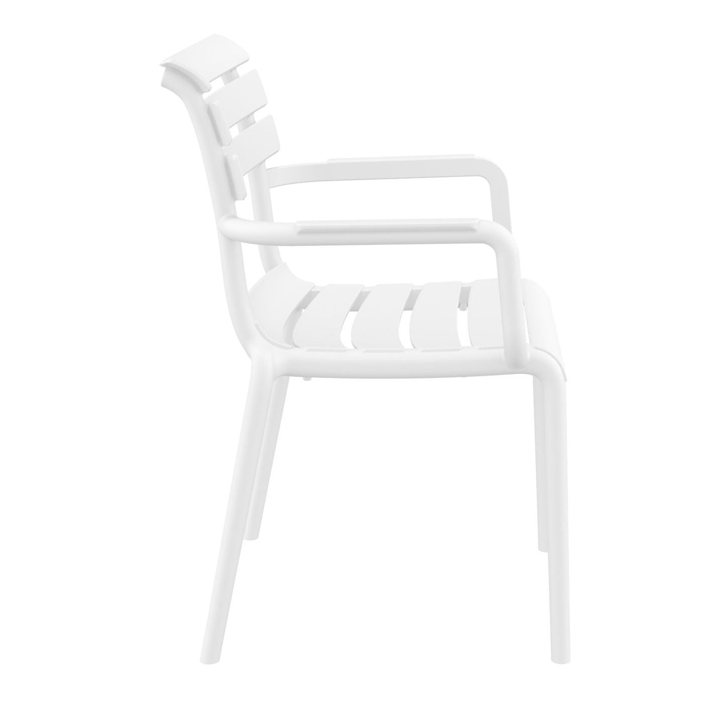 Set of 2 - Keller Indoor / Outdoor Dining Armchair - White