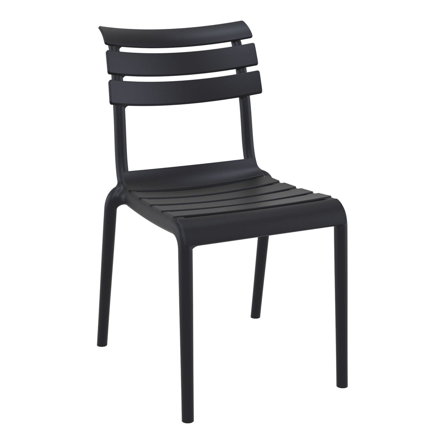 Set of 2 - Keller Indoor / Outdoor Dining Chair - Black