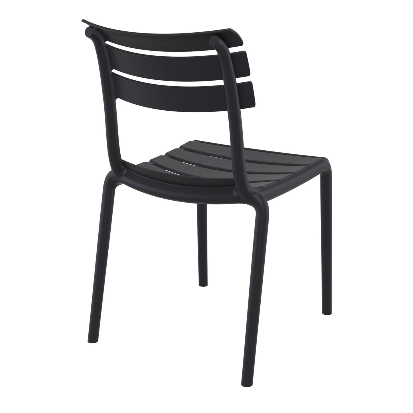 Set of 2 - Keller Indoor / Outdoor Dining Chair - Black