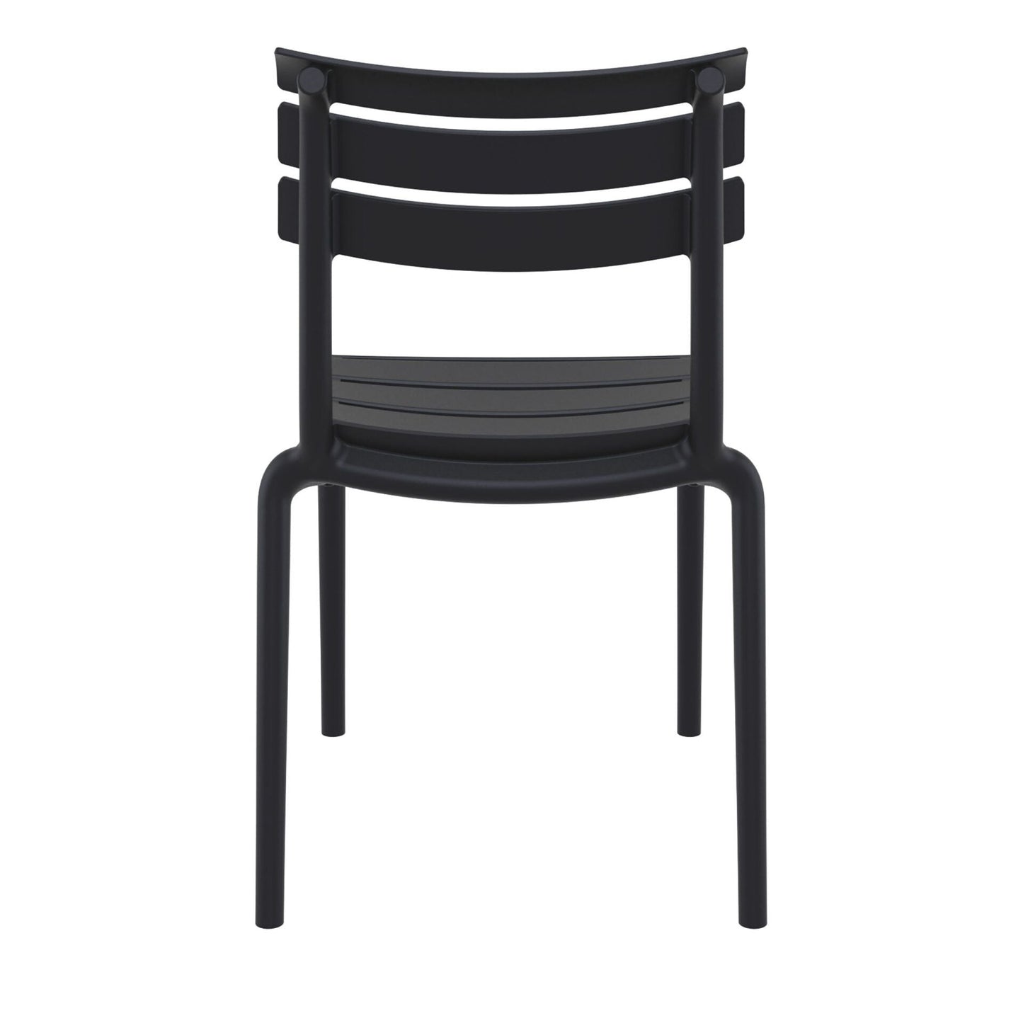 Set of 2 - Keller Indoor / Outdoor Dining Chair - Black