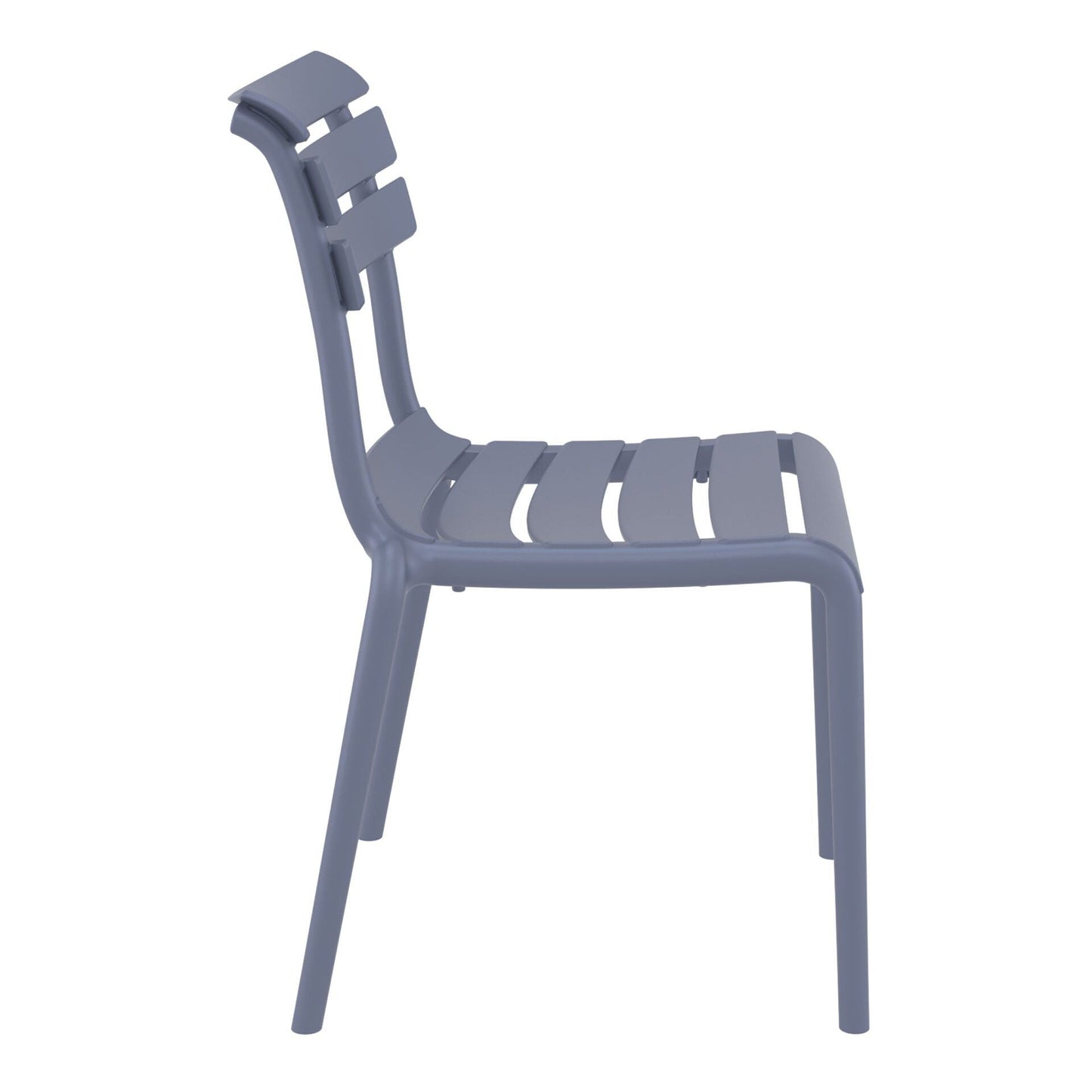 Set of 2 - Keller Indoor / Outdoor Dining Chair - Grey