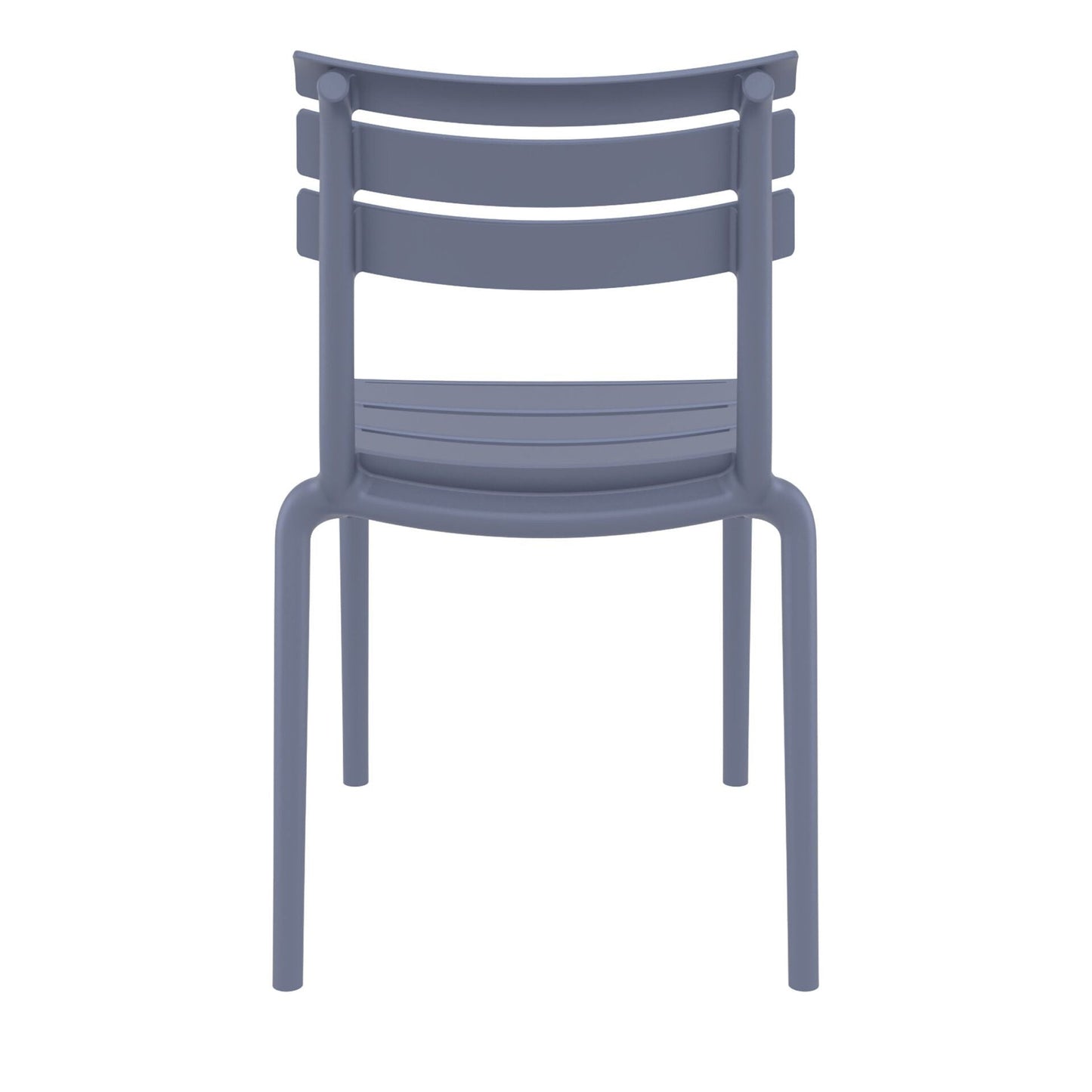 Set of 2 - Keller Indoor / Outdoor Dining Chair - Grey
