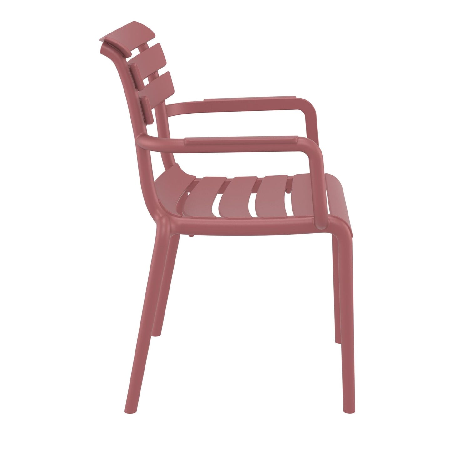Set of 2 - Keller Indoor / Outdoor Dining Armchair - Marsala