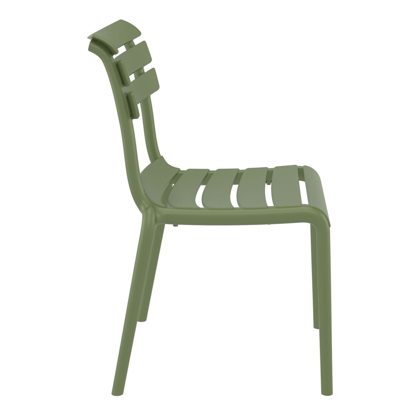 Set of 2 - Keller Indoor / Outdoor Dining Chair - Olive Green