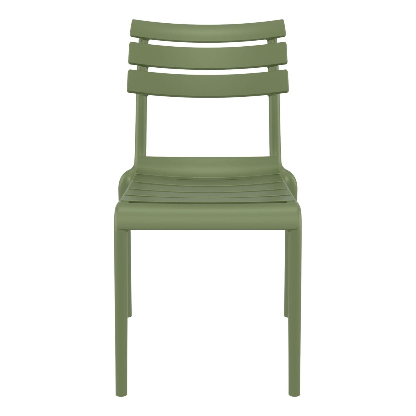 Set of 2 - Keller Indoor / Outdoor Dining Chair - Olive Green