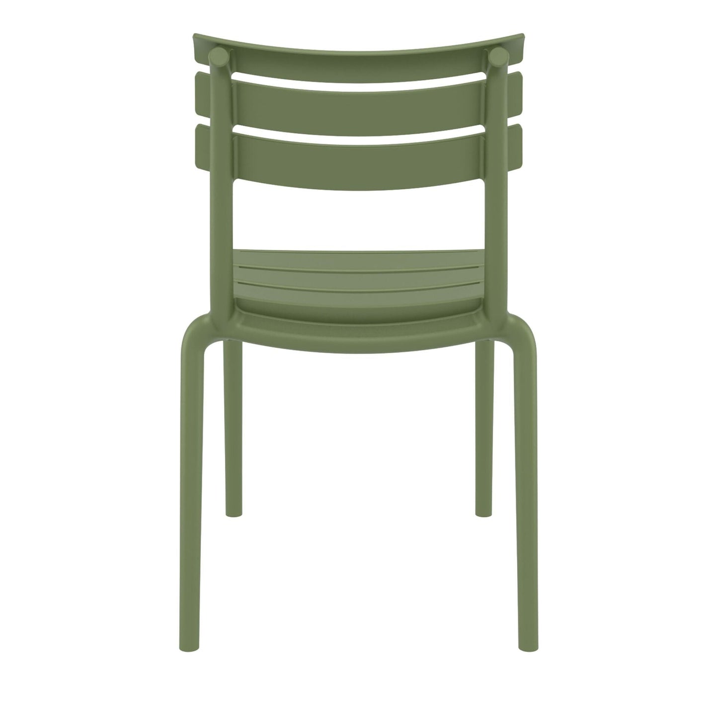 Set of 2 - Keller Indoor / Outdoor Dining Chair - Olive Green