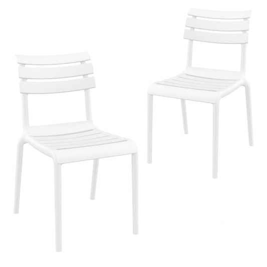 Set of 2 - Keller Indoor / Outdoor Dining Chair - White