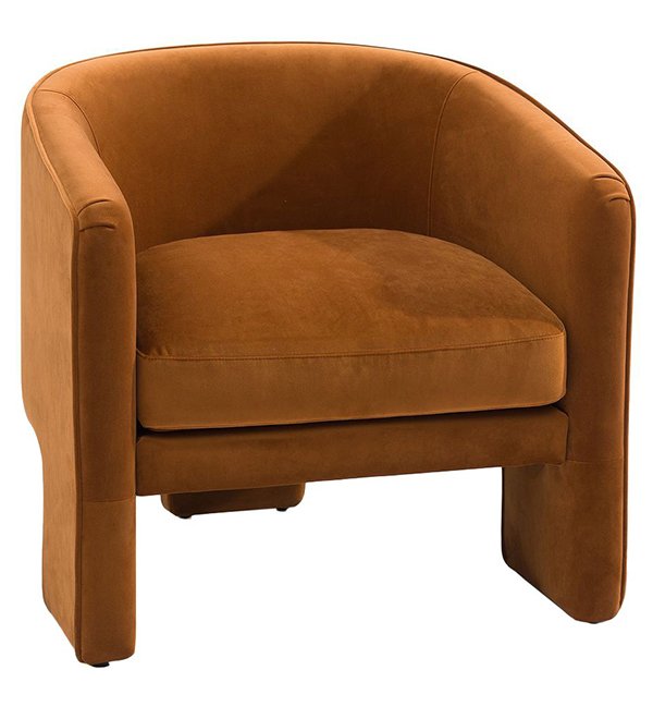 Kylie Arm Chair - Caramel Velvet