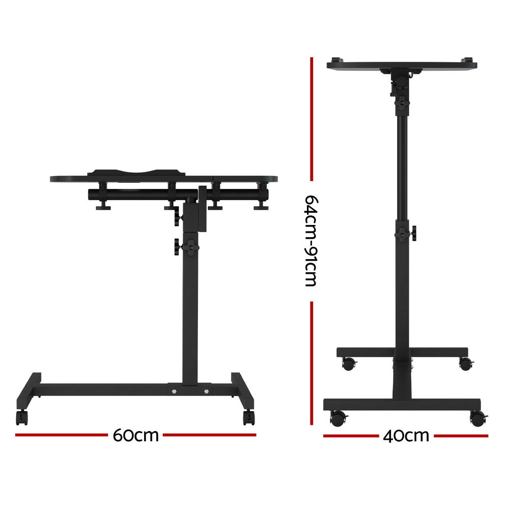 Laptop Table Desk Adjustable Stand - Black