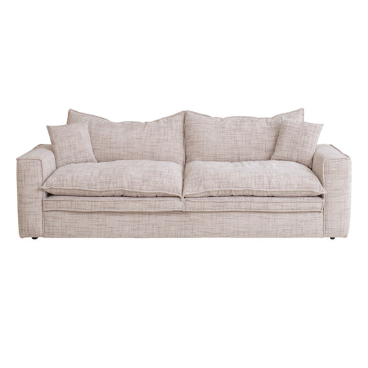 2 Seater Fabric Sofa - Almond Brown