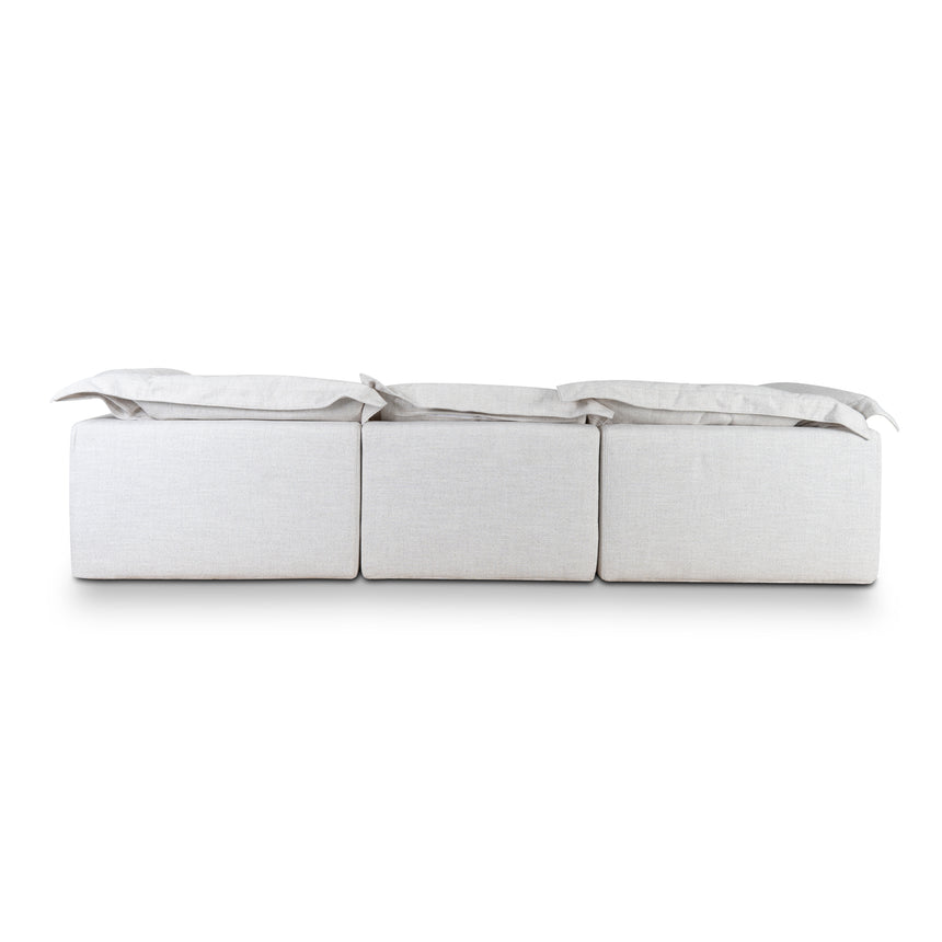 3 Seater Chaise Sofa - Silver Grey