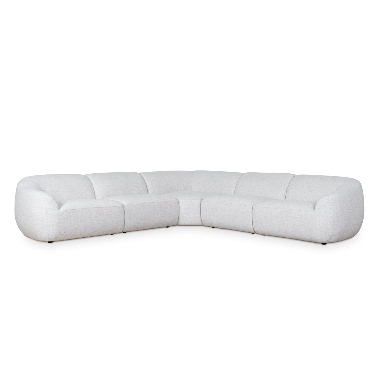 Corner Fabric Sofa - Silver Grey