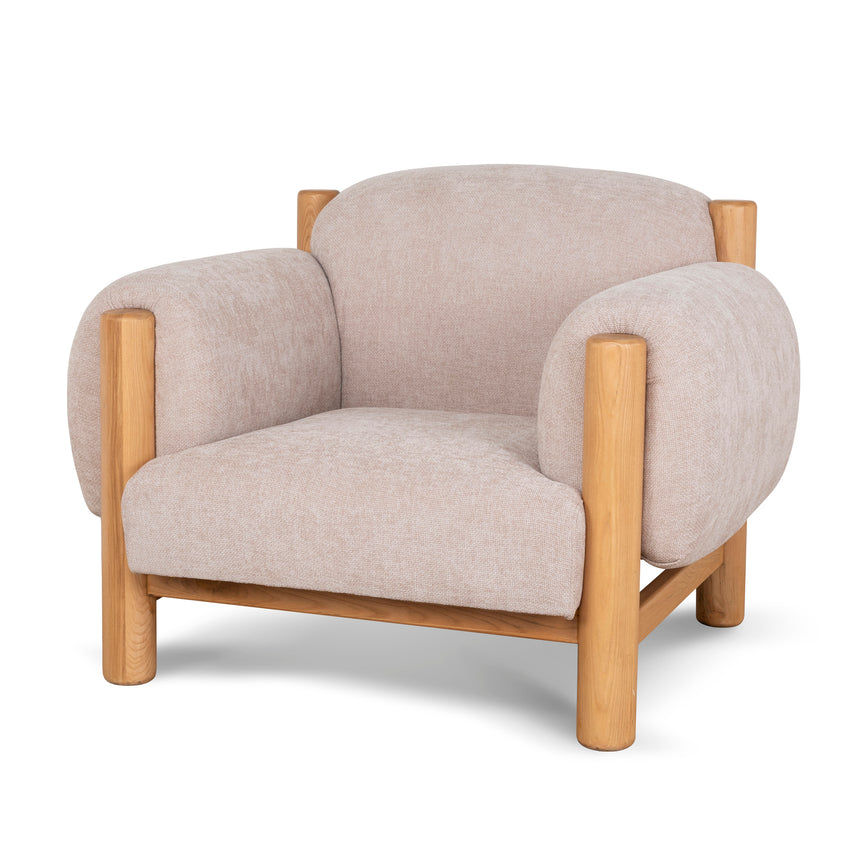 Natural Armchair - Blush Linen