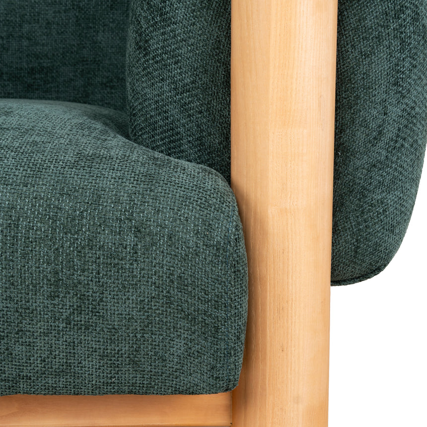 Natural Armchair - Bush Green