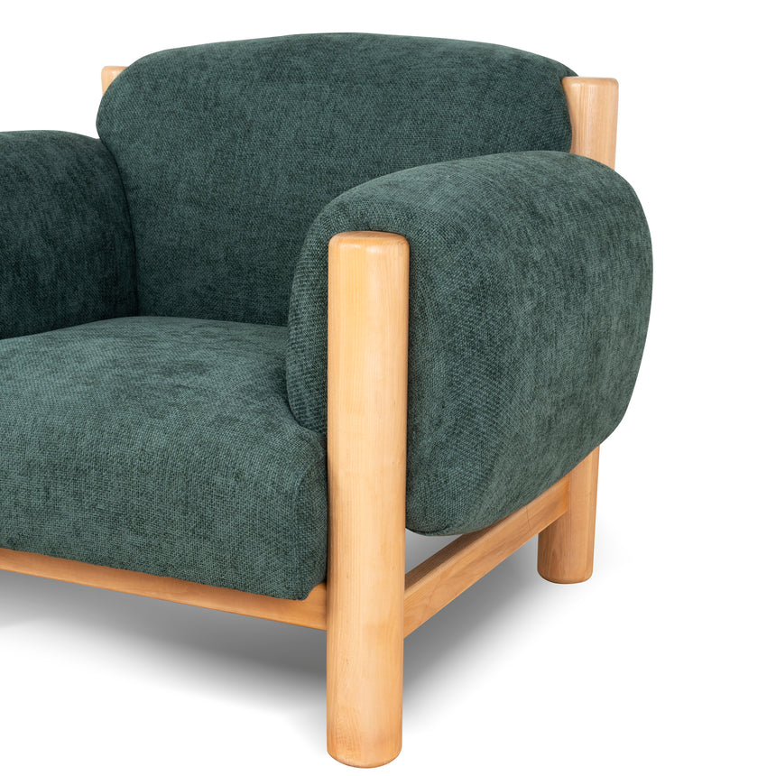 Natural Armchair - Bush Green