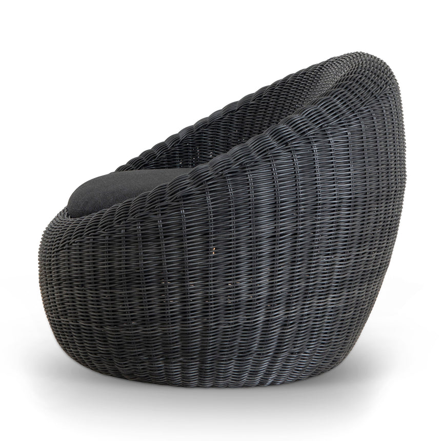 Outdoor Lounge Chair - Full Black
