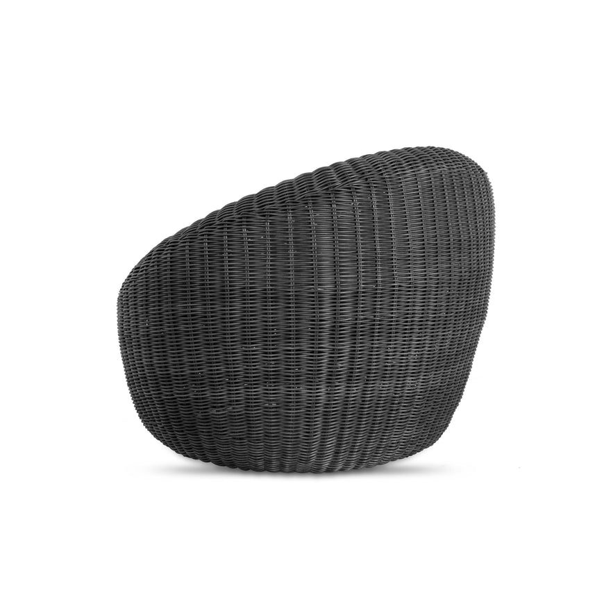 Outdoor Lounge Chair - Full Black