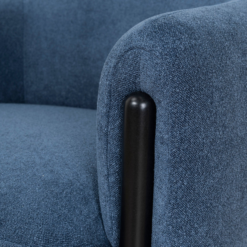 Fabric Armchair - Navy Blue