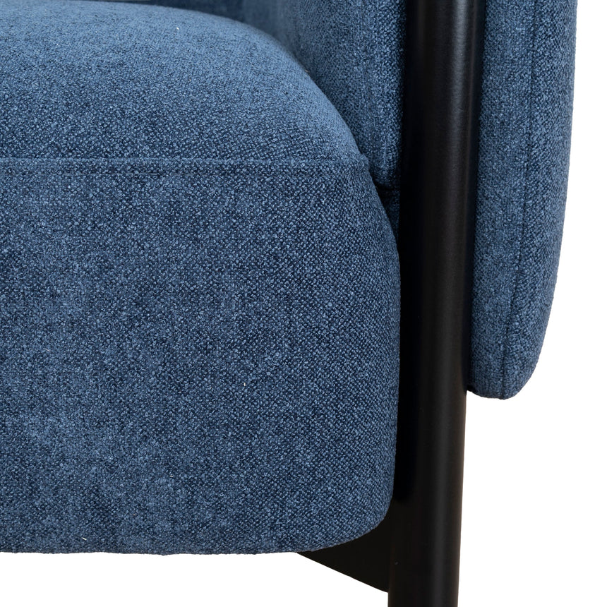 Fabric Armchair - Navy Blue