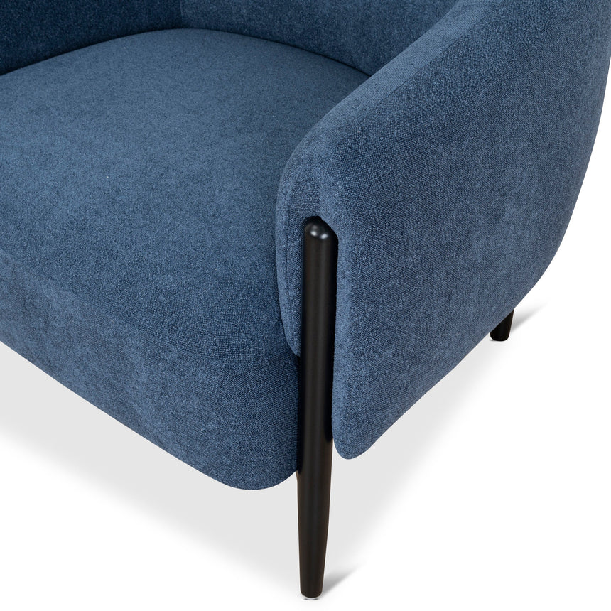 Fabric Armchair - Navy Blue
