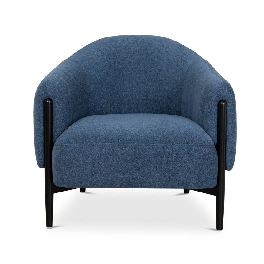 Fabric Armchair - Navy Blue