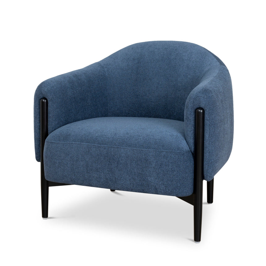 Fabric Armchair - Navy Blue