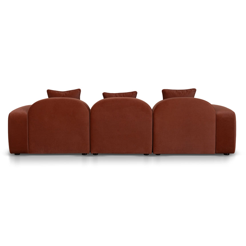 4 Seater Sofa - Umber Orange