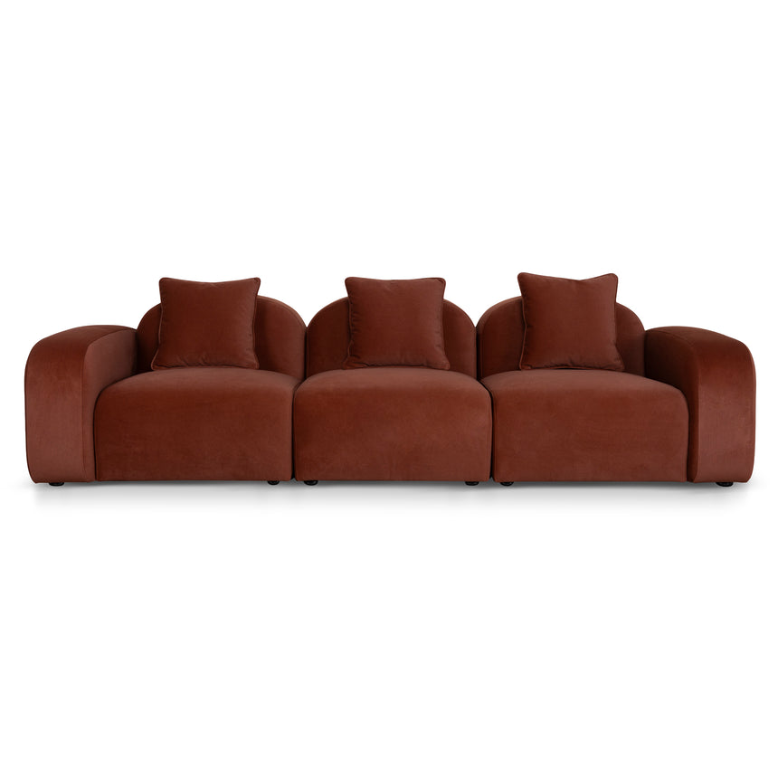 4 Seater Sofa - Umber Orange