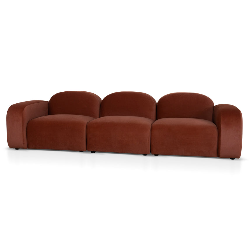 4 Seater Sofa - Umber Orange
