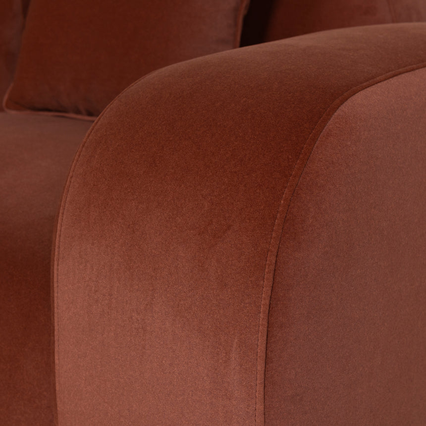 4 Seater Sofa - Umber Orange