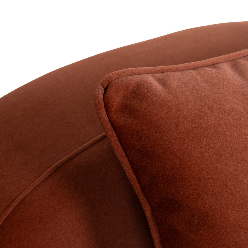 4 Seater Sofa - Umber Orange