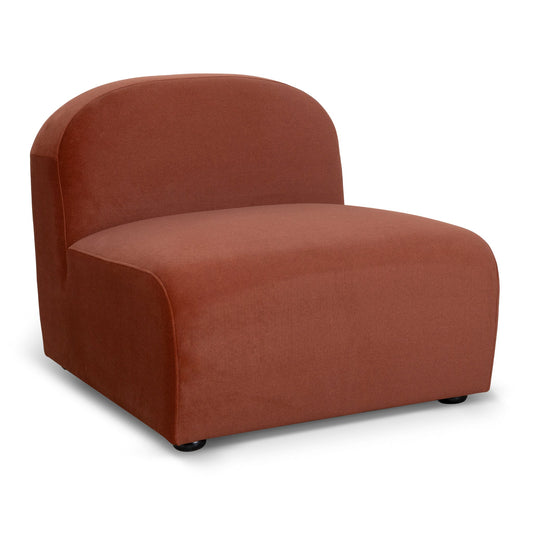 CLC10367-OLS Additional Armless for 4 Seater Sofa - Umber Orange