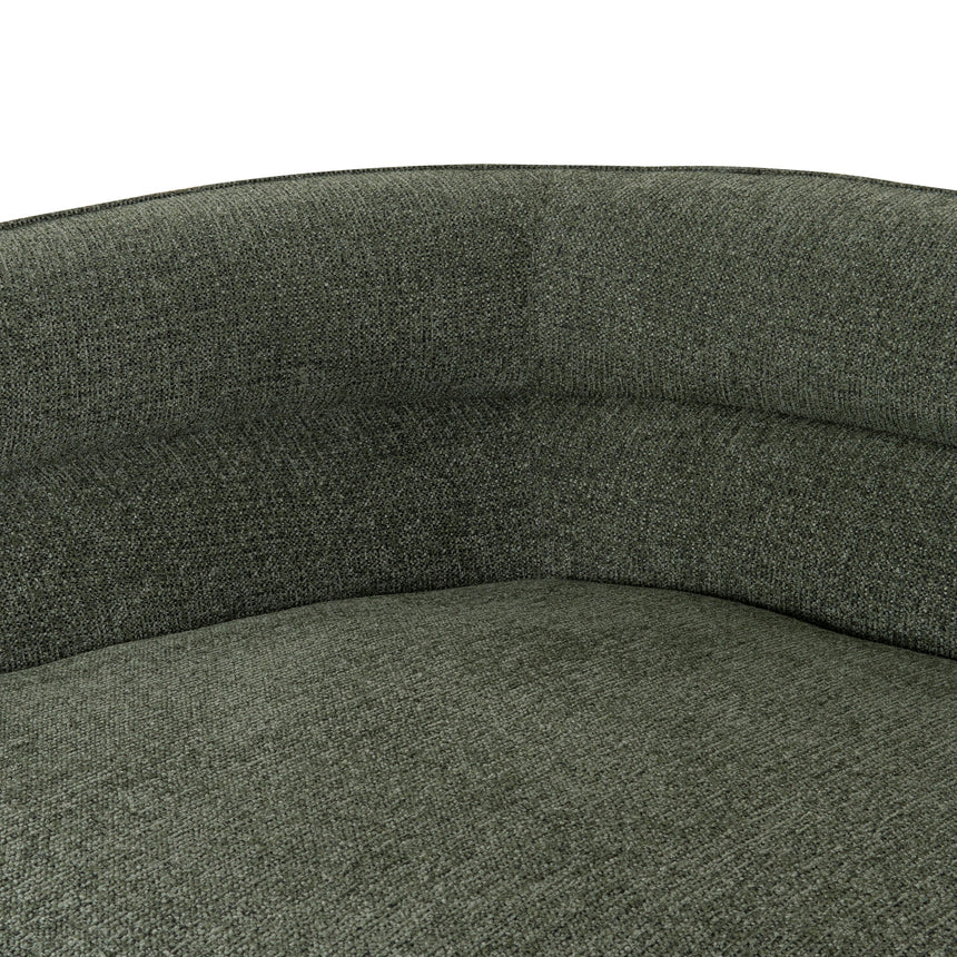 Left Chaise Sofa - Coral Dark Green