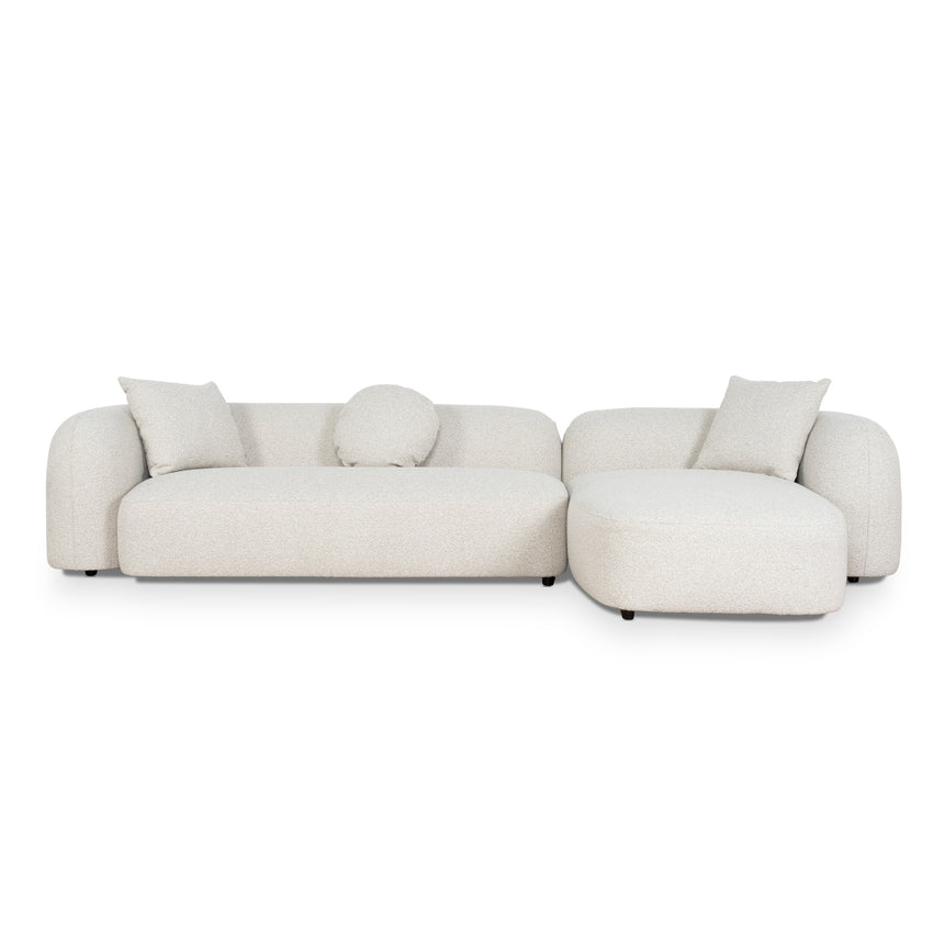 3 Seater Right Chaise Sofa - Oatmeal Beige