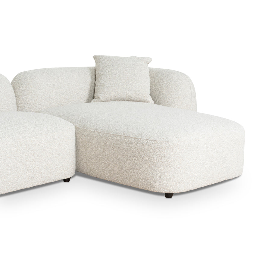 3 Seater Right Chaise Sofa - Oatmeal Beige