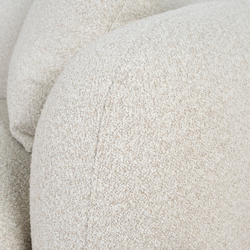 3 Seater Left Chaise Sofa - Oatmeal Beige
