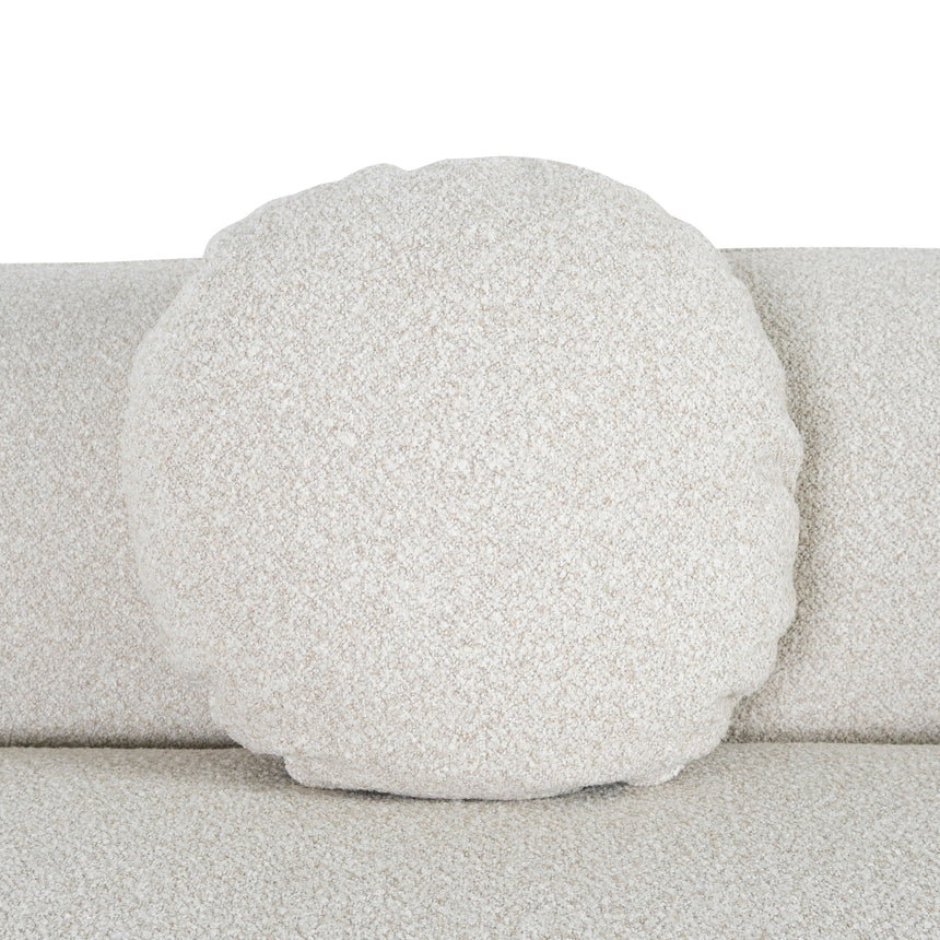 3 Seater Left Chaise Sofa - Oatmeal Beige