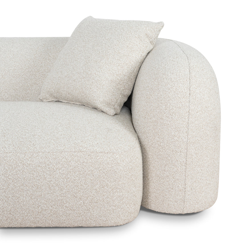 3 Seater Left Chaise Sofa - Oatmeal Beige