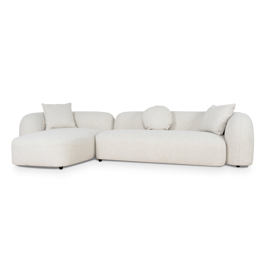 3 Seater Left Chaise Sofa - Oatmeal Beige