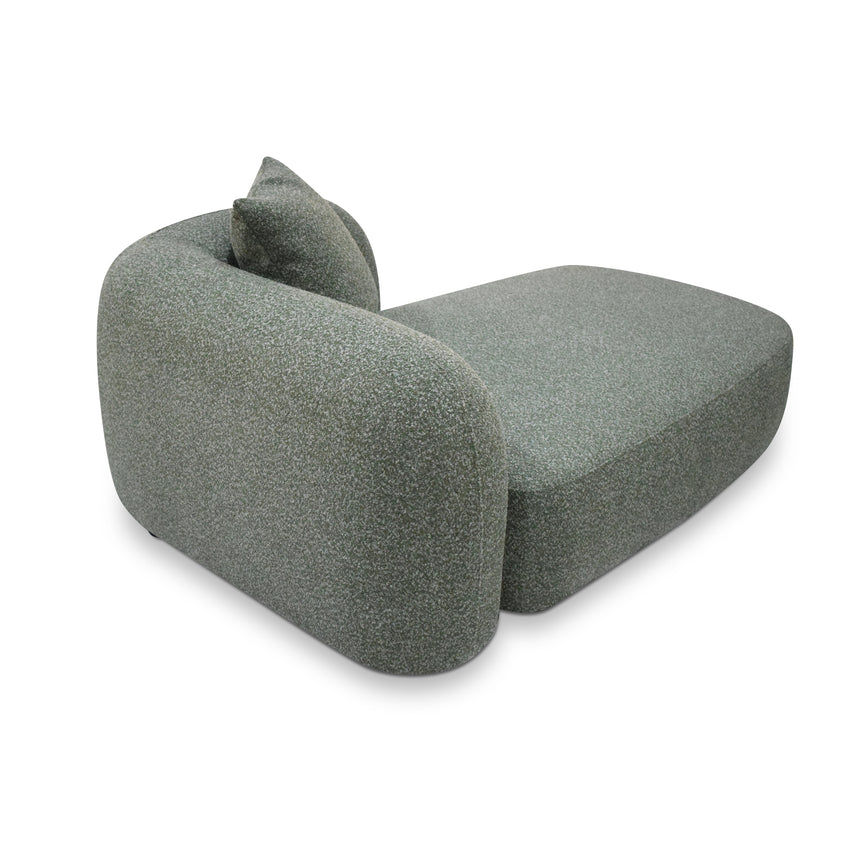 3 Seater Right Chaise Sofa - Amazon Green