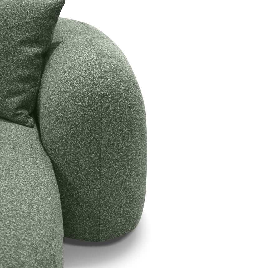 3 Seater Right Chaise Sofa - Amazon Green