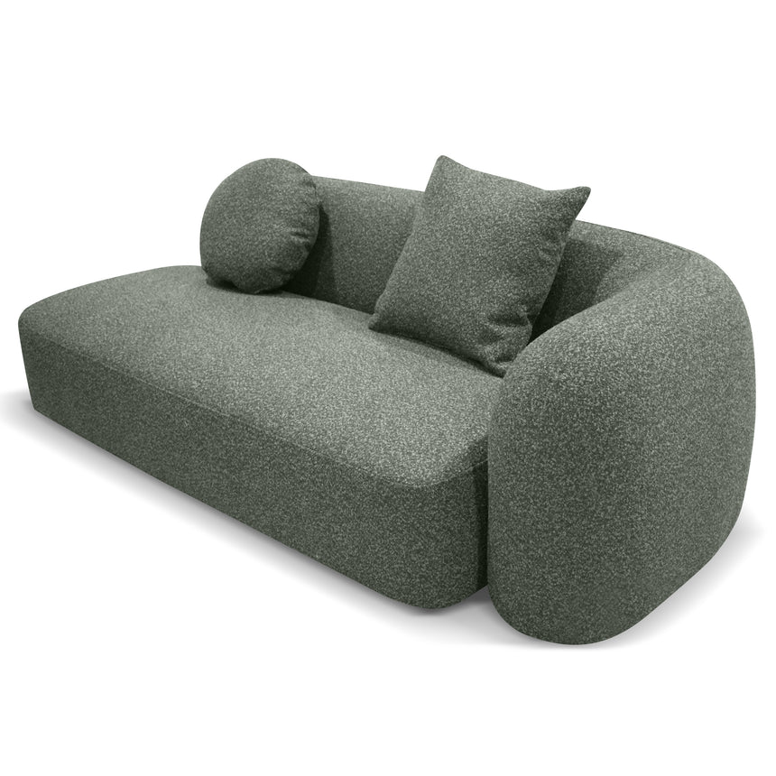 3 Seater Left Chaise Sofa - Amazon Green